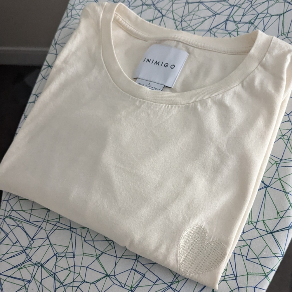 Inimigo classic heart tee. Like new! Designer brand